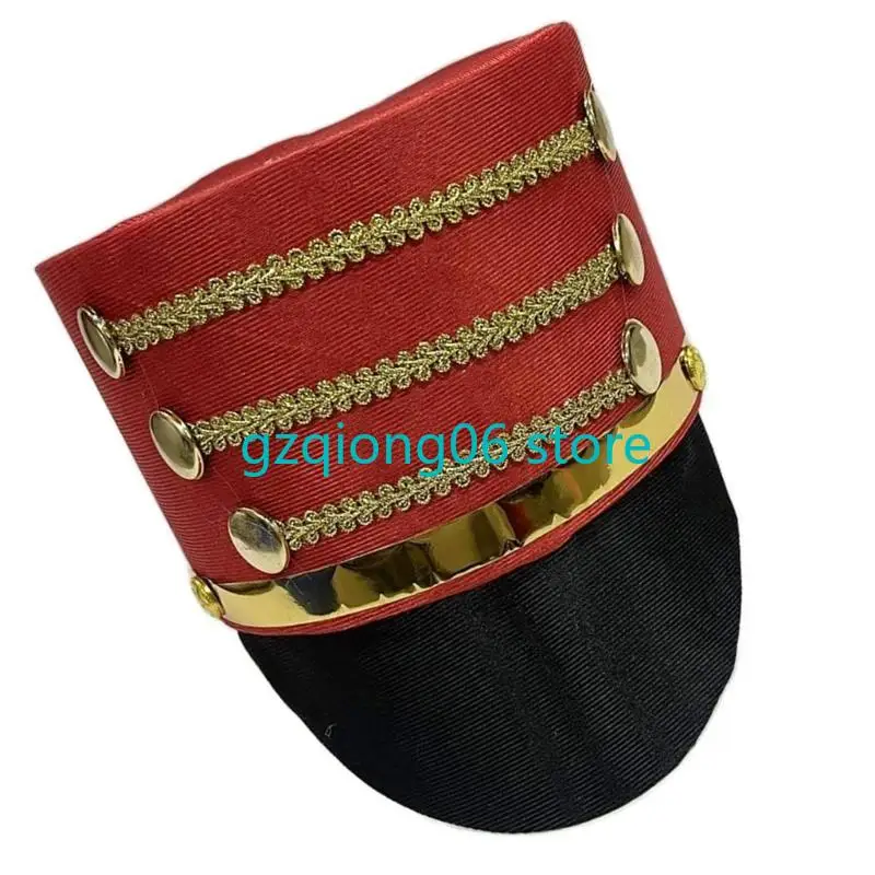 

K3NF Nutcrackers Soldier Tall Hat Stage Performances Hat Warm Comfortable Hat for Christmas Parties and Festives Event
