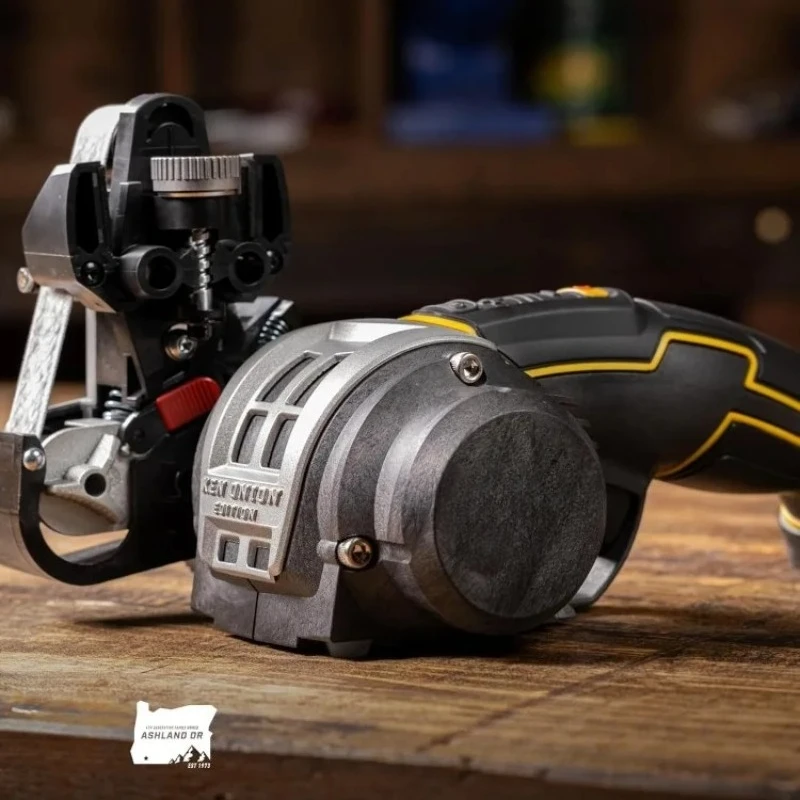 أداة مبراة السكاكين للشحن السريع - نظام شحذ السكاكين القابل للتعديل - للسكاكين والمقص والشفرات المسننة والأدوات المنزلية.