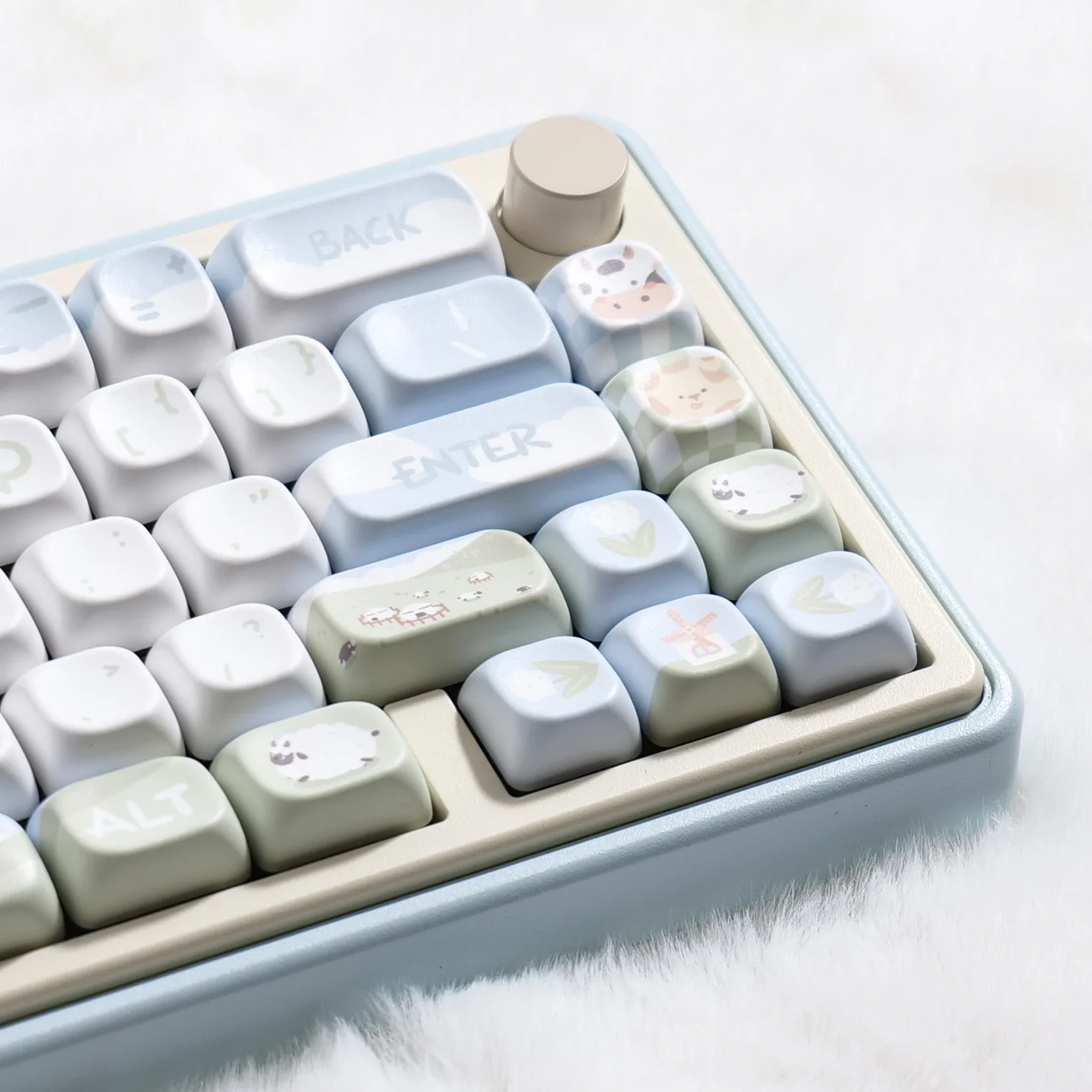 مزرعة Keycap الأصلي لطيف وطازج PBT التسامي الساخن F75 F87 F99 VGN XOA FOA MDA