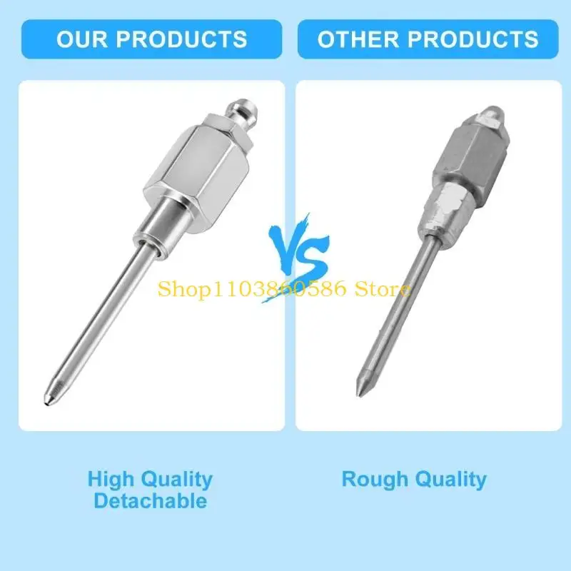 

242A Multipurpose Grease Fitting Needle Steel Injector Set Suitable for Mechanic Automotive Use Workshop Garage Maintenance