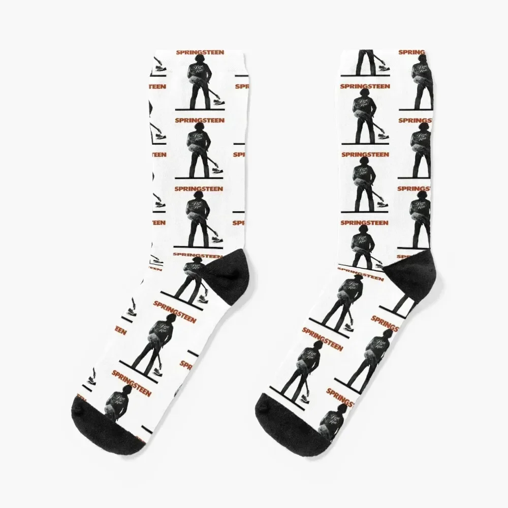 

springsteen logo Socks hockey snow Children's essential Ladies Socks Men's