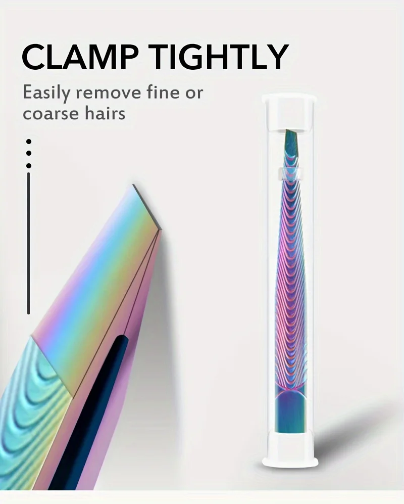 Pinzette professionali per tagliare le sopracciglia, spiumarelli in acciaio inossidabile per barba, ciglia e sopracciglia, adatte per il viso Mak