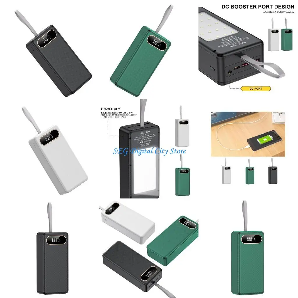 

U75B 18650 Battery Case Supports 21PCS 18650 Batteries 12V5A Output Power Box for Outdoor Camping Travel Use