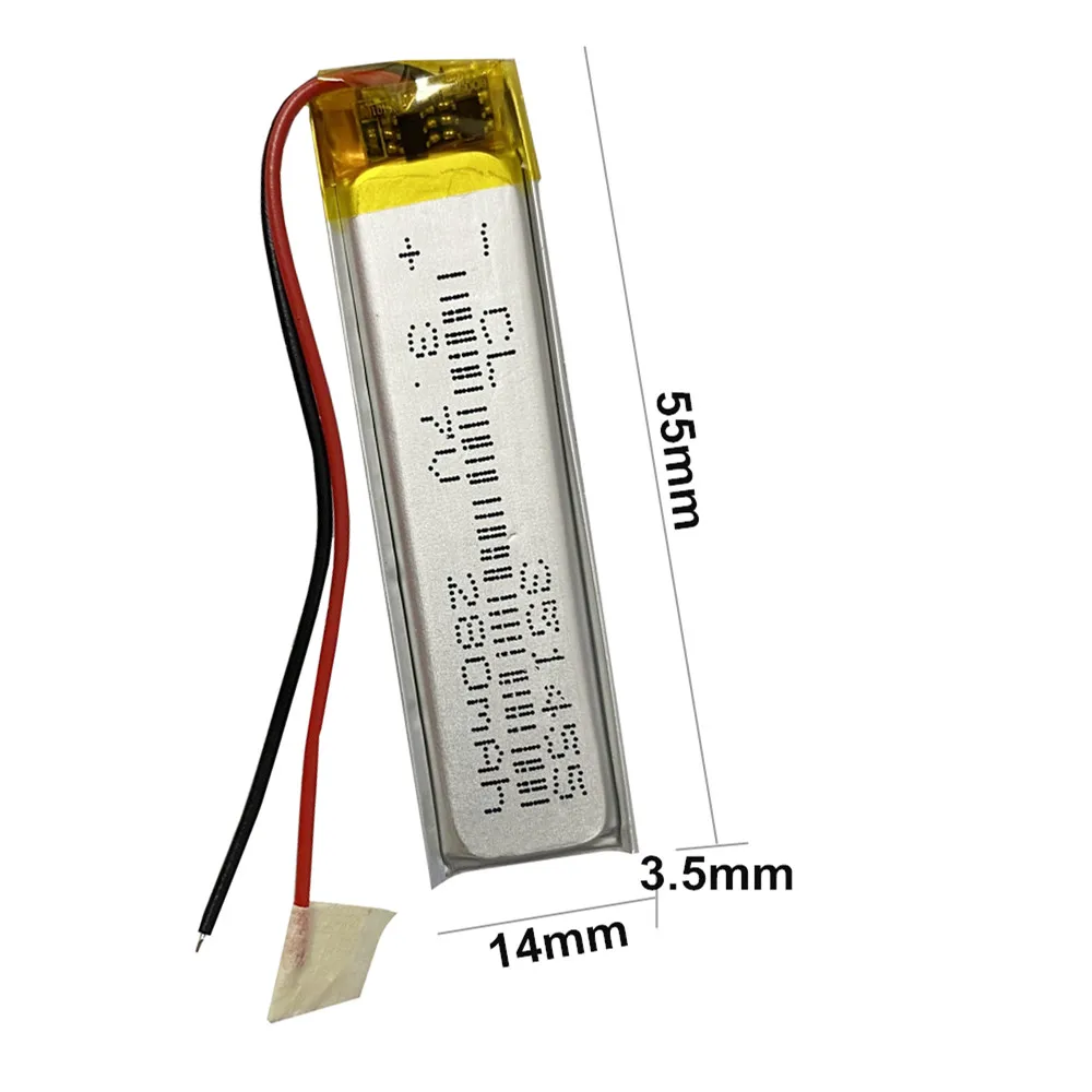 351455 351460 3,7 В 280 мАч литий-полимерная аккумуляторная батарея для MP3 Bluetooth MID гарнитура наушники ручка для записи видео