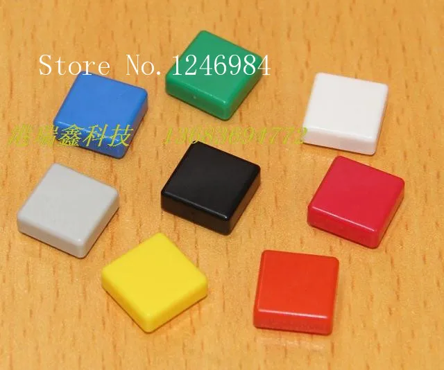

[SA]Accessories Color 12X12 square button cap and Taiwan Huanda KTSC-21 original plastic cap---200pcs/lot