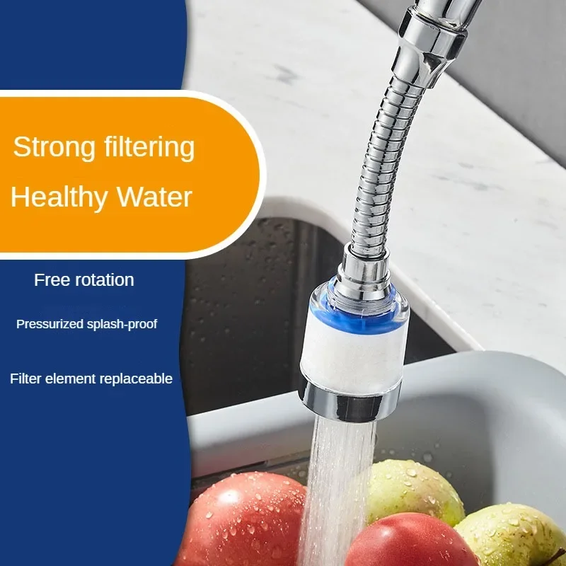 360/1080° Swivel Faucet Water Filter Remove Chlorine Heavy Metals Filtered Showers Head Soft Hard Water Bath Filtration Purifier