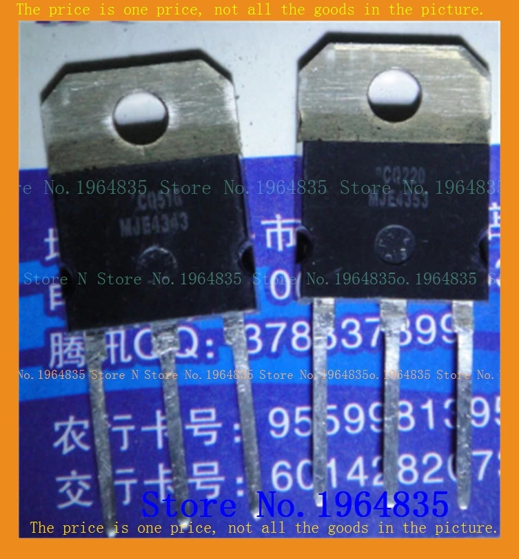 

2pcs/lot=a pair MJE4343 MJE4353 TO-3P