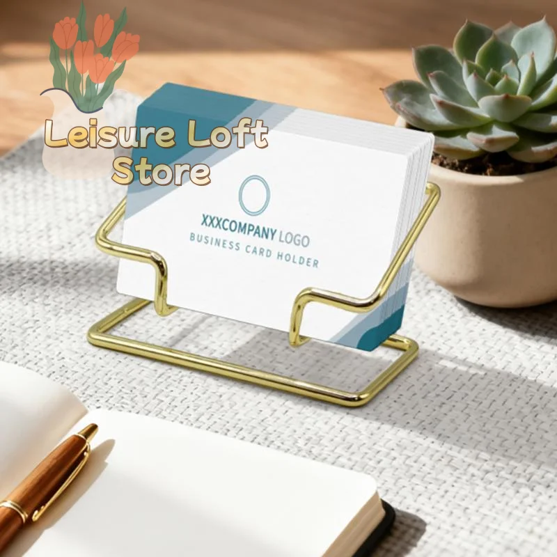 Business Card Holder Desktop Organizer 2 Tier Acrylic Stand For Business Office Reception Table Display Rack