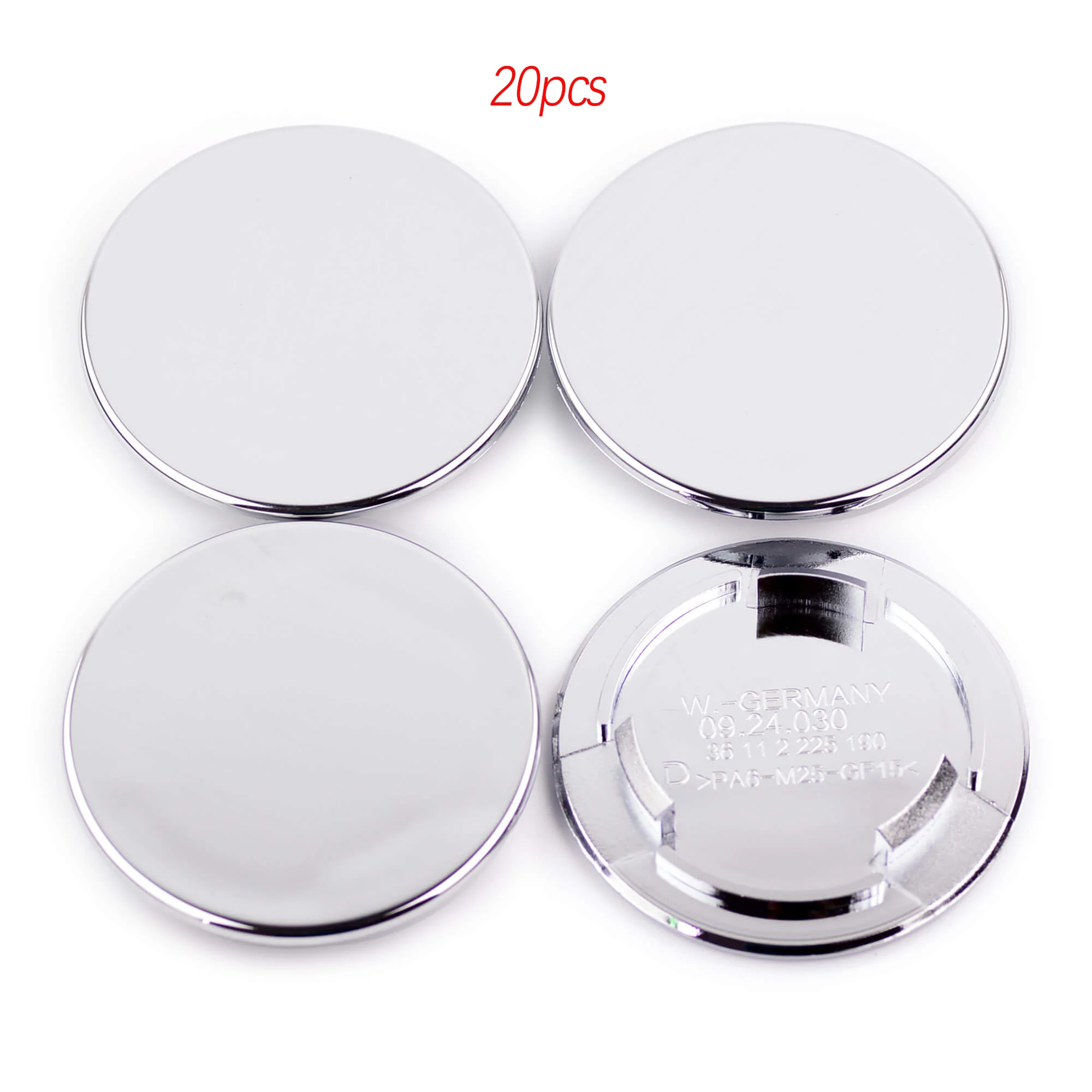 CFPerformance 20 Stück 69 mm/2,72 Zoll Außendurchmesser Radnabenkappen für Autos # 09.24.030 # 09.23.221 Lm076 Lm077 Lm098 Lm099 Autozubehör – Detail 9