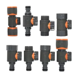 3/4 Male Female Tap Quick Connecter Nipple Garden Hose Thread Ball Valve Fittings Tubing Repair Watering Gun Adapter