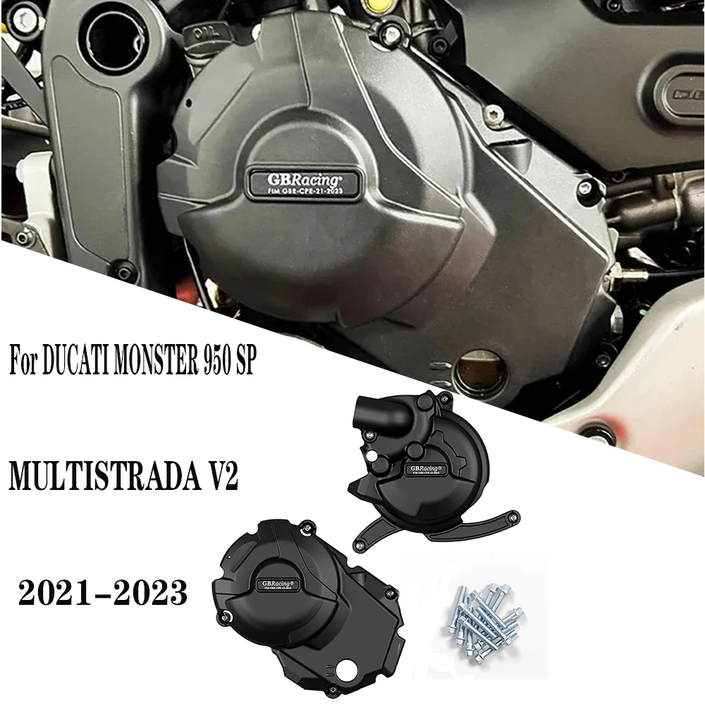 Motorcycle Engine Protection Cover for Ducati MONSTER 950 SP/Plus MULTISTRADA V2 DESERTX 2021-2024