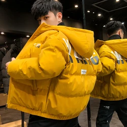 Inverno parka masculino jaqueta acolchoada quente puffer jaquetas ao ar livre com capuz engrossado parka casacos hombre veste d'hiver hommes