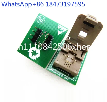 QFN8 WSON8 MLF8 MLP8 DFN8 to DIP8 IC Test Socket Adapter Converter for 6x5mm 8x6mm Chip Programming Debug