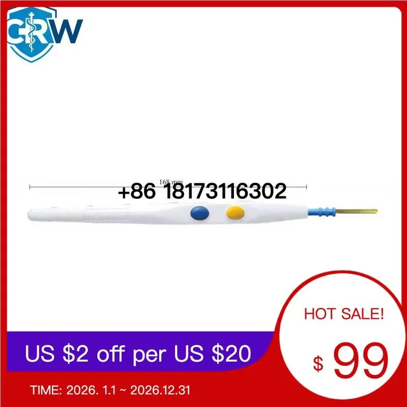 CRW Taktvoll PD702B Class III Medical Smoke Evacuation Pencil Electric CE Certified Plastic Device with 1 Year Warranty