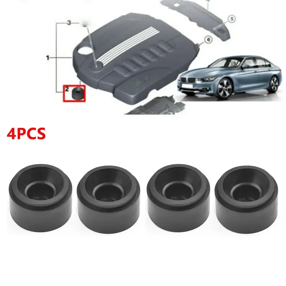 4PCS/1set Rubber Cars Engine Covers Rubber Mount Bushing For BMW 1 E81 E87 LCI E88 E82 F20 F20 LCI F21 F21 LCI 2.2 Cm(0.9 Inch)