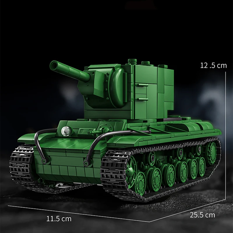 الحرب العالمية الثانية السوفياتي KV-2 دبابة ثقيلة 1: لعبة تجميع عالمية بحجم 28 لصعوبة عالية المركبات المدرعة الكبيرة