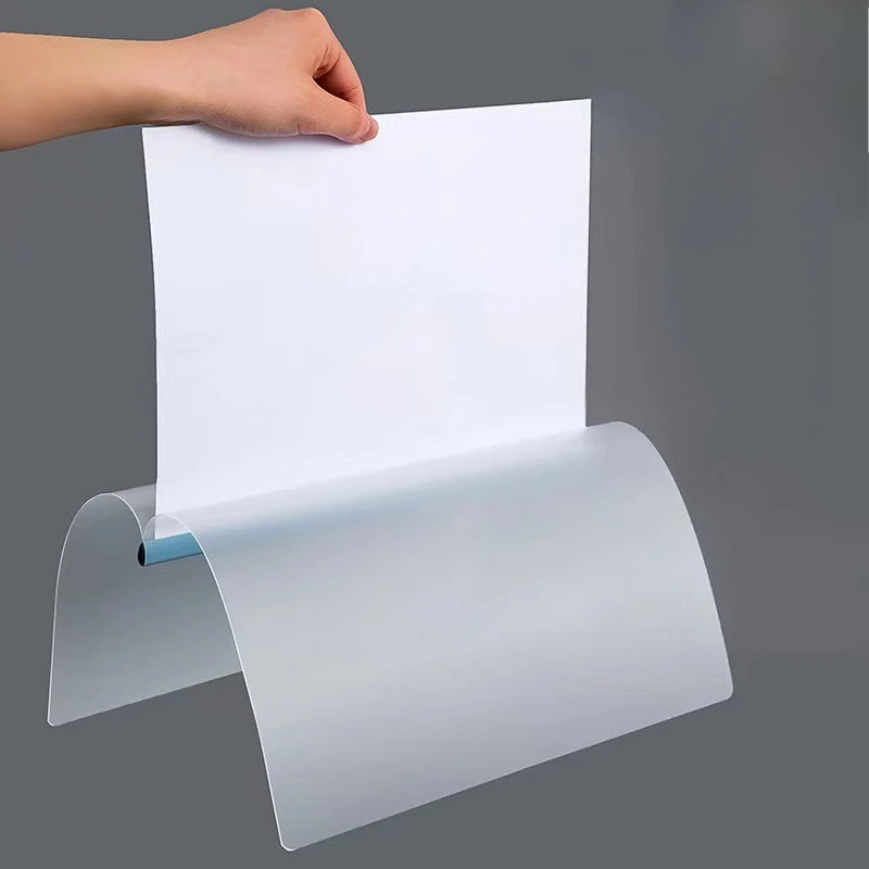 5Pcs Gradient Pull-out Clip Teardrop-shaped A4 Transparent Folder Pull-out Clip Resume File Folder Approval and Submission