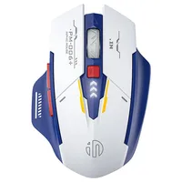 Ratón inalámbrico Inphic F9, pantalla de nivel de batería recargable, esquema de Color Mecha, ratón para juegos F9 V2 para PC y portátil