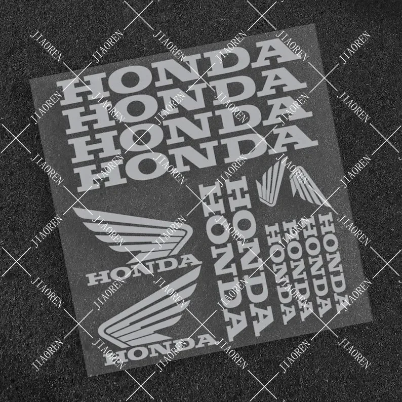 Vinyl Honda Sticker Wing Decal Motorcycle Logo Kit #2 image 3