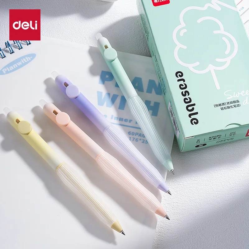 ديلي 4 قطعة 0.5 مللي متر الحبر الأسود كريستال الحبر الأزرق الساخن قابل للمسح Kawaii هلام القلم اللوازم المكتبية اللوازم المدرسية لطيف هلام القلم القرطاسية