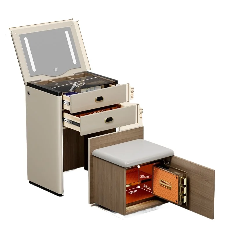 

Умная прикроватная тумбочка, комод, сейф, встроенный домашний светильник, роскошь, элитная спальня