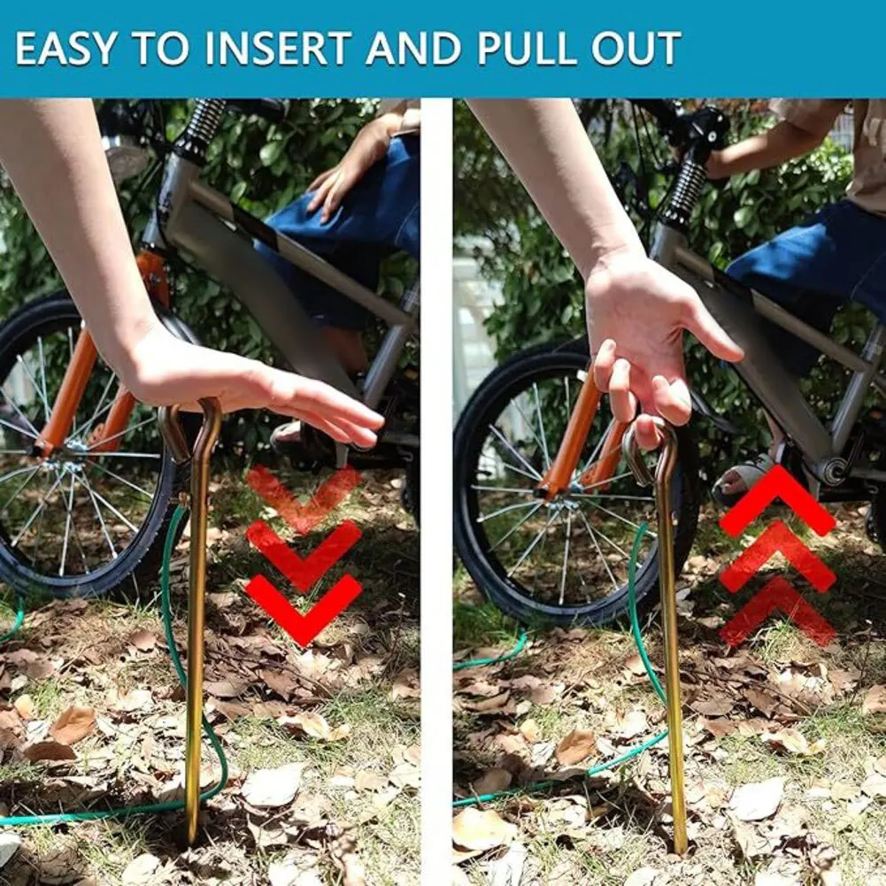 

ABJI-2X Portable Ground Rod Grounding Pin With Grounding Lug For Electric Fences, Burners, And Packing Stakes Grounding Rod Kit