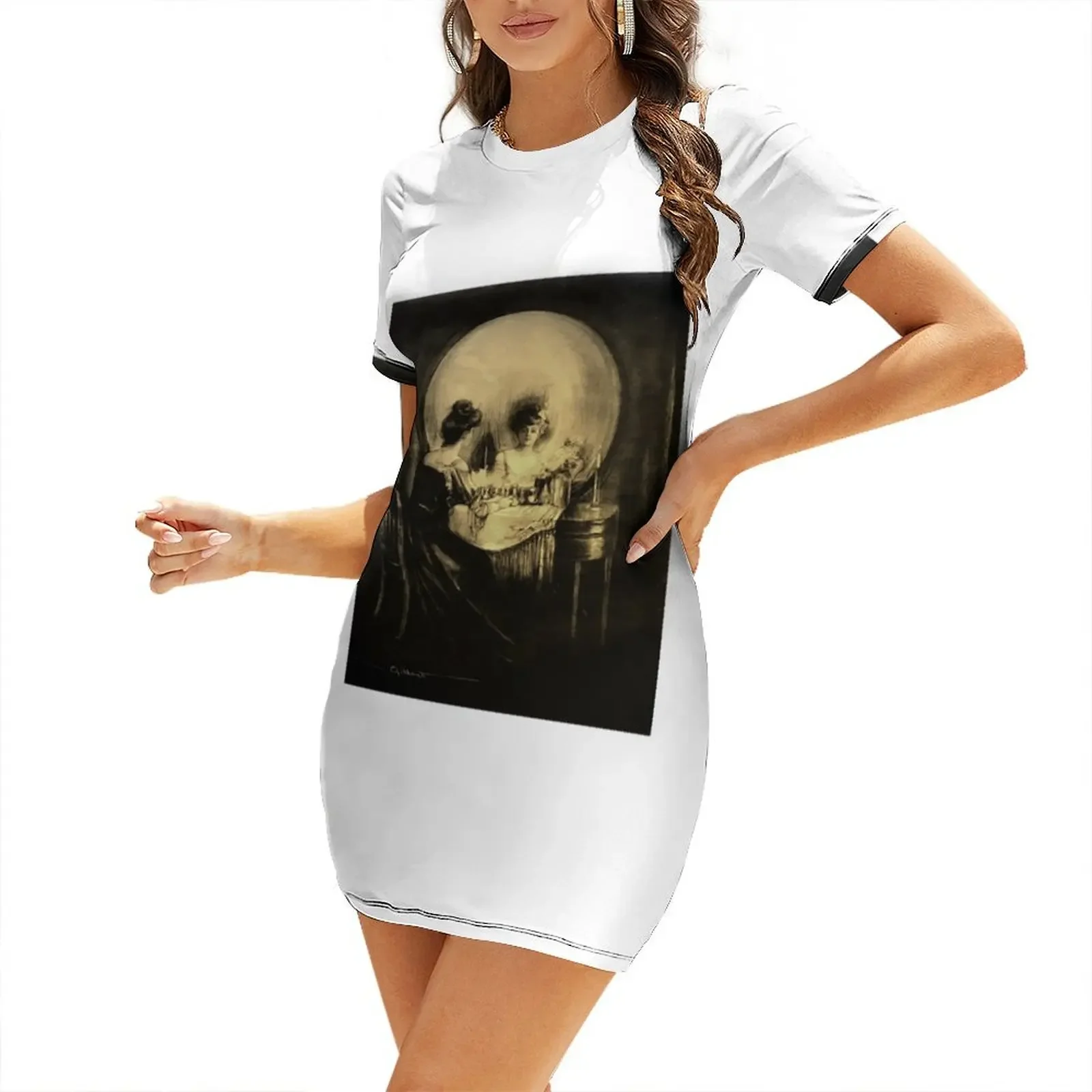 Camiseta All Is Vanity - Levántate de la computadora y mira de nuevo - Vestido de manga corta de lujo