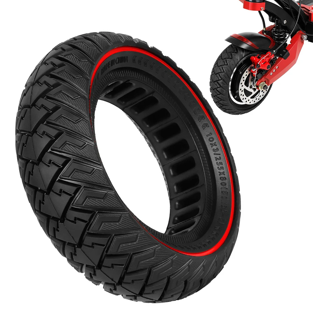 

1pc Solid Tire 10 Inch 80/65-6 Solid Tires 10x3.0 For 10x Electric Scooters 255x80 Rubber Tires For 36mm-43mm Slotted Wheels