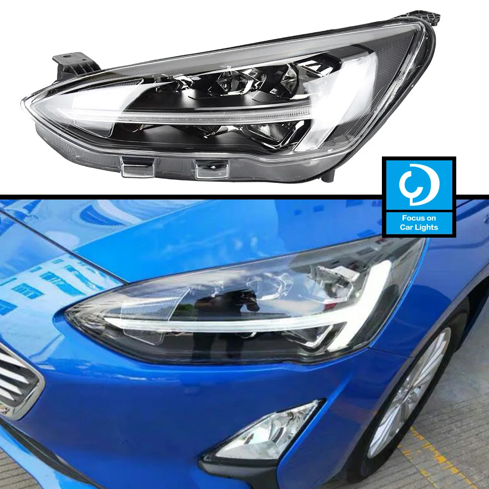 

Car Front Headlight For Ford Focus 2019 Sedan Hatchbach LED HeadLamp Styling Dynamic Turn Signal Lens Automotive Accessories