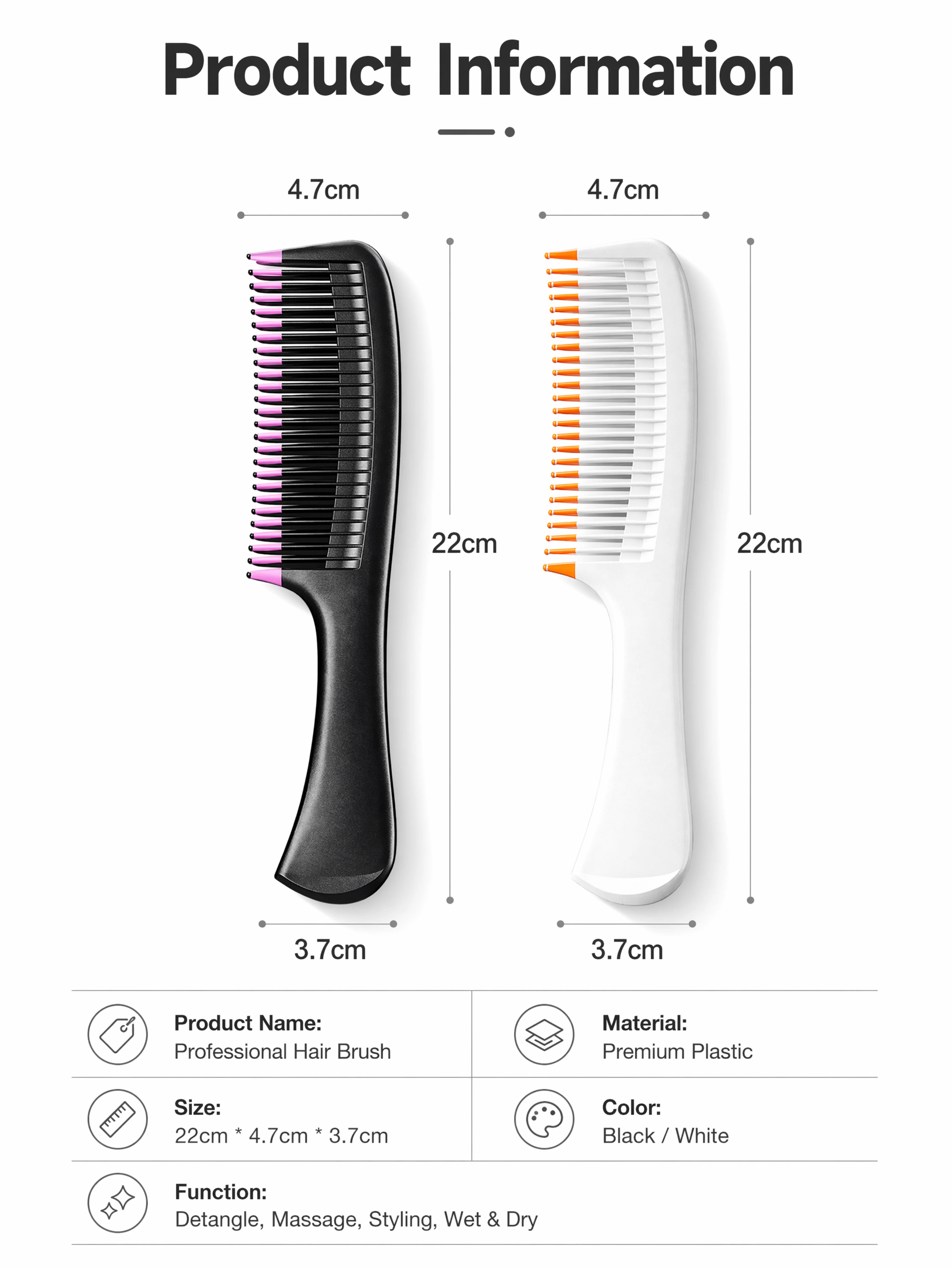 Elite Paddle Hair Brush – Gentle Detangling & Scalp Massage Sc7d1ff95e21f4f49bcd0ca987aca136cA