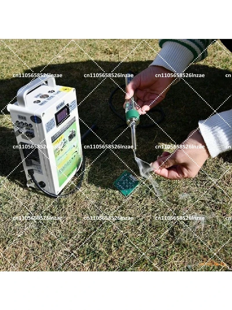 220V High Capacity Portable Power Bank Generator for Outdoor Camping, Emergency Home Backup with 12V Lighting
