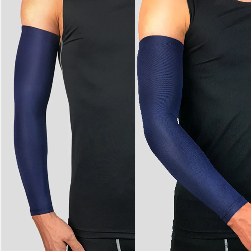 

minkissy 1 Pair Men Women Elbow Pads Compression Arm Support Sun Sports Sleeve