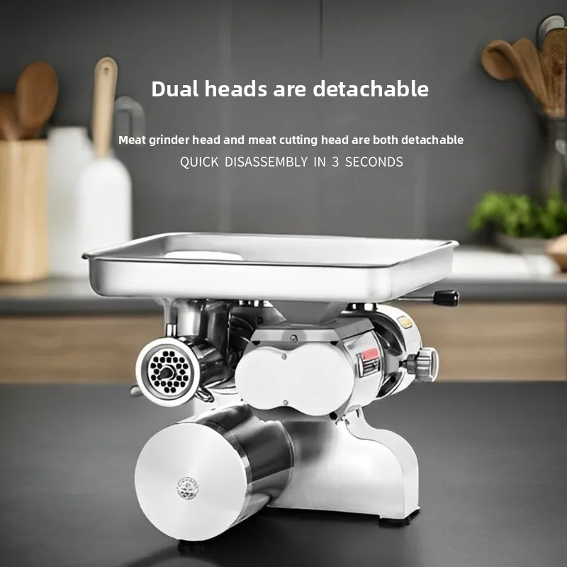 Stainless Steel Meat Grinder Dual-Purpose Multi-Function Desktop Automatic Slicer Enema Machine for Kitchen