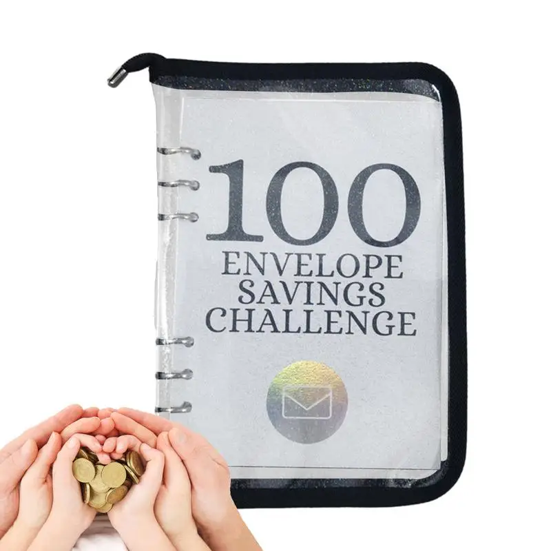 

100 Envelope Challenge Binder Savings Book Binder Easy Money Budgeting Saving Money Organizer For Budgeting Planner & Saving