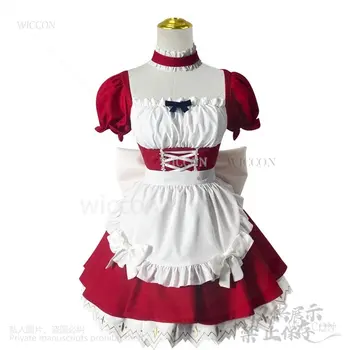 10 best sales Rotes Dienstmädchenkleid - №3