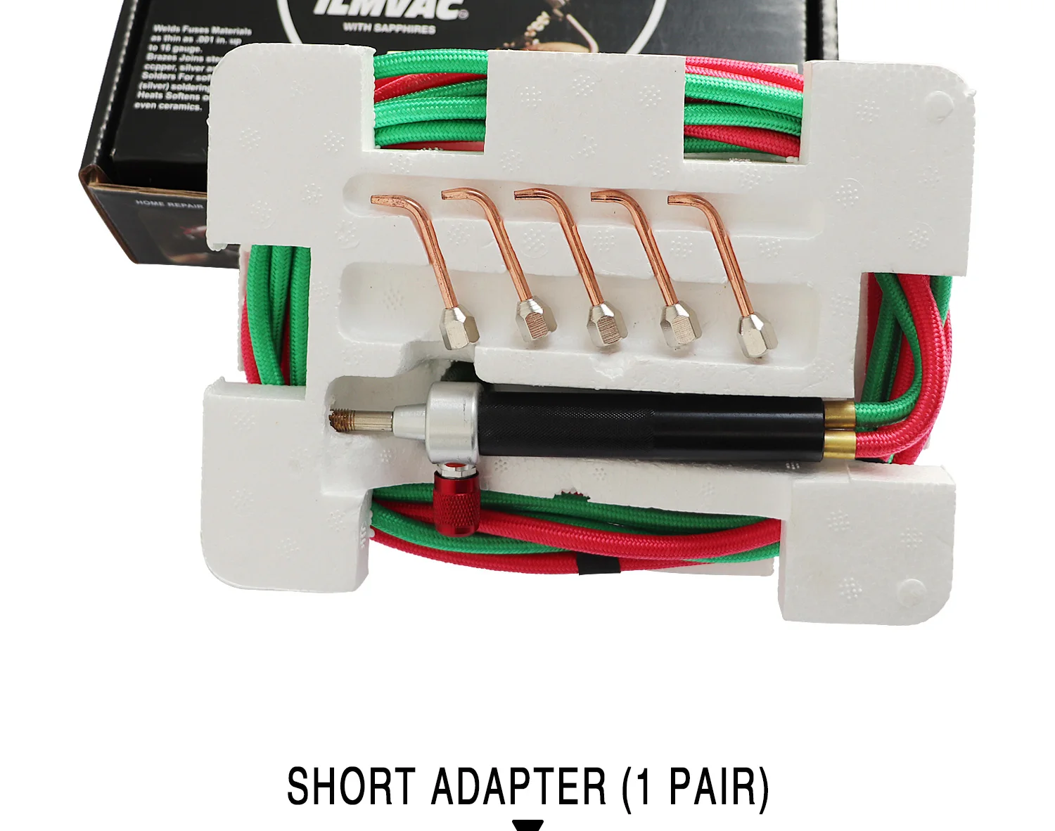 Micro Mini Gas Torch for Jewelry Welding and Soldering Kit with 5 Weld Tips for Oxygen Cylinders and Hoses (Acetylene)