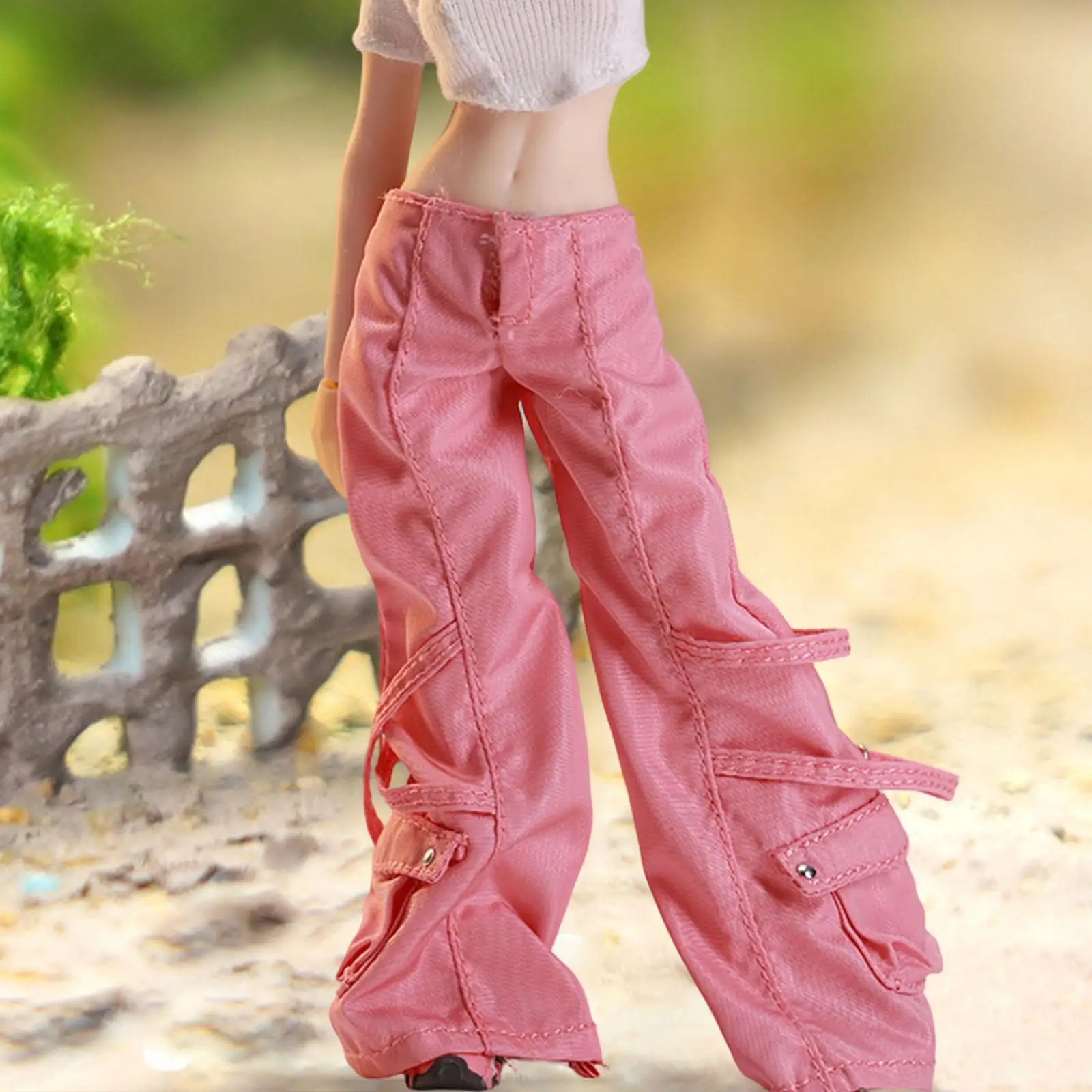 

Miniature Figure Pants Casual Cargo Trousers 1/12 Scale Clothes for Action Figures Display Scene Accessories