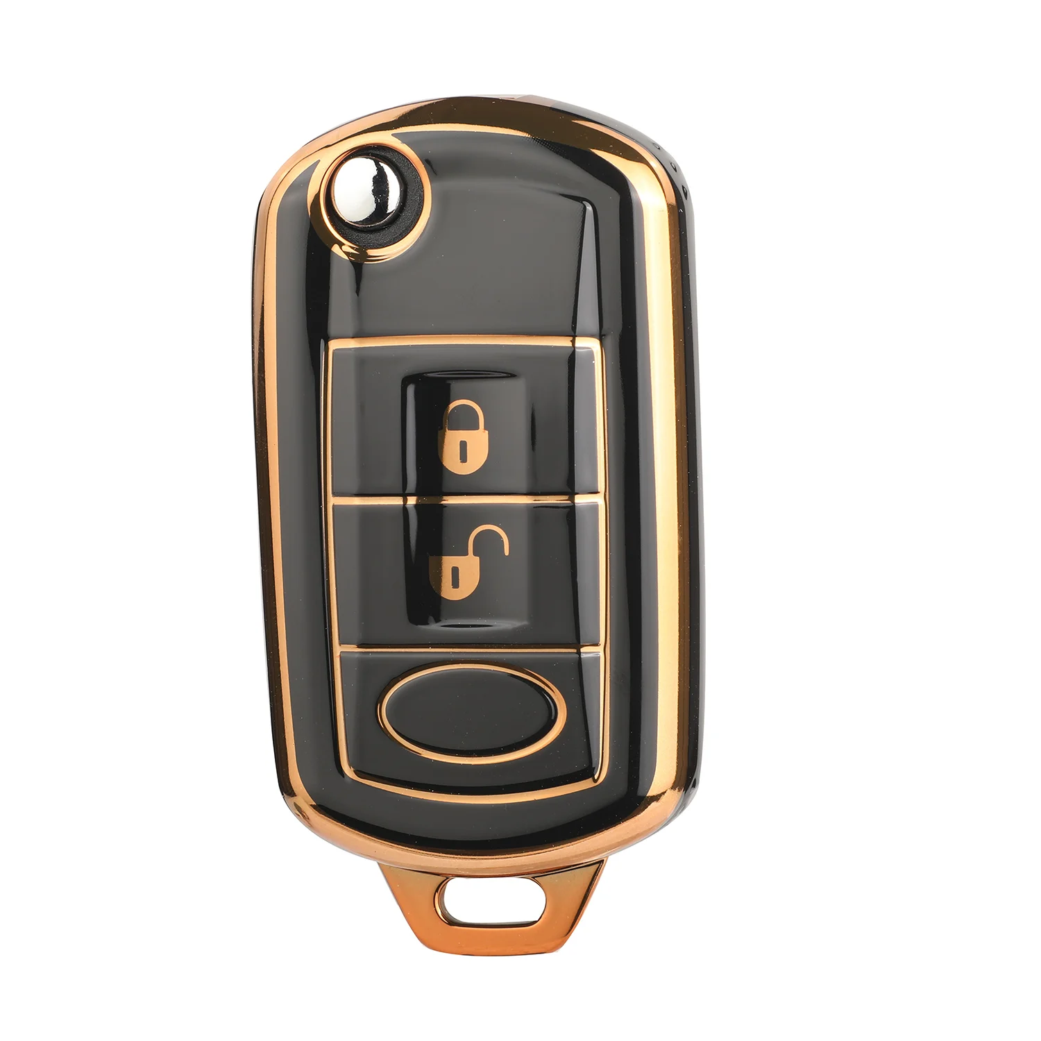 jingyuqin Arrival TPU Car Key Shell Case Fob For Land Rover Range Rover Sport LR3 Discovery 3Buttons Folding Flid Key