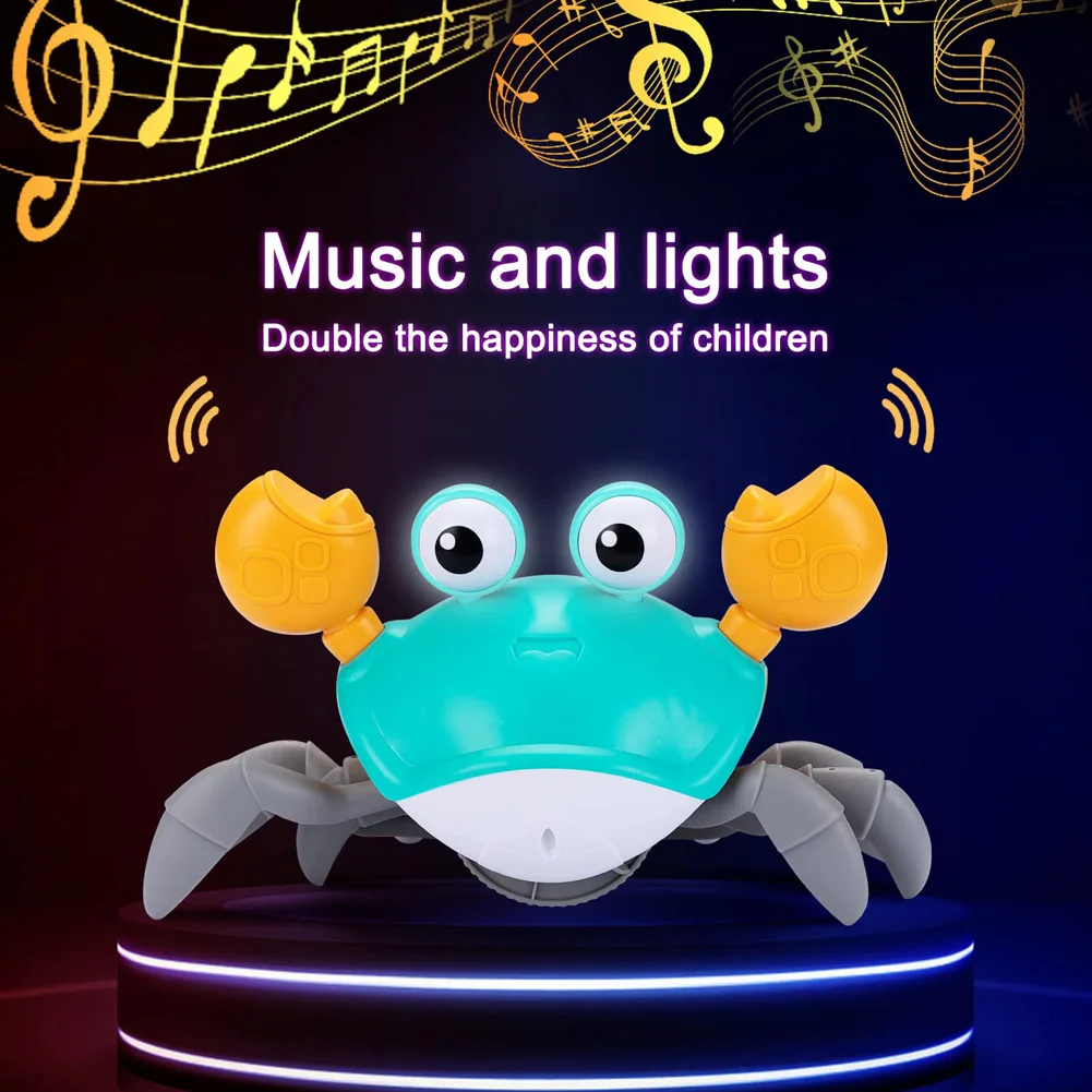 Induction Escape Crab Rechargeable Electric Pet Musical Toys Children\'S Toys Birthday Gifts Interactive Toys Learn To Climb Toys