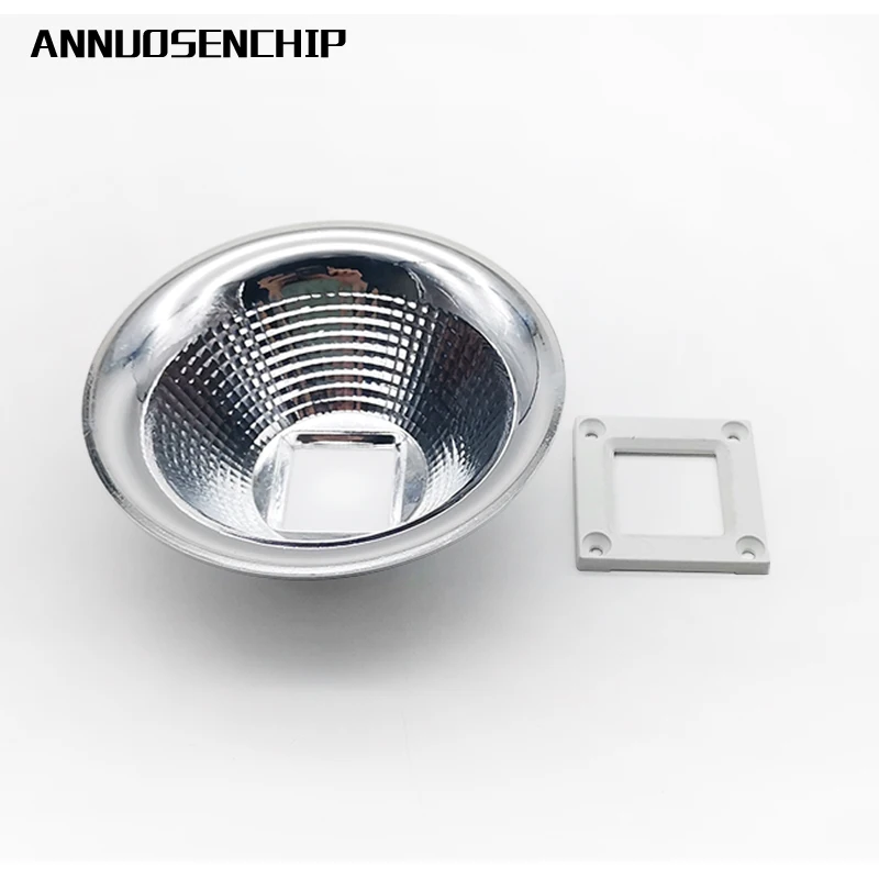 5pcs 104MM Diameter Aluminum Led Lamp Reflector Cup Bowl Case For 20W - 100W 25X25MM High Power Led Emitter Spotlight