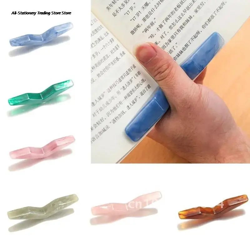 

Multi-function Resin Page Spreader Thumb Book Holder Bookmark Reading Helper 1PC