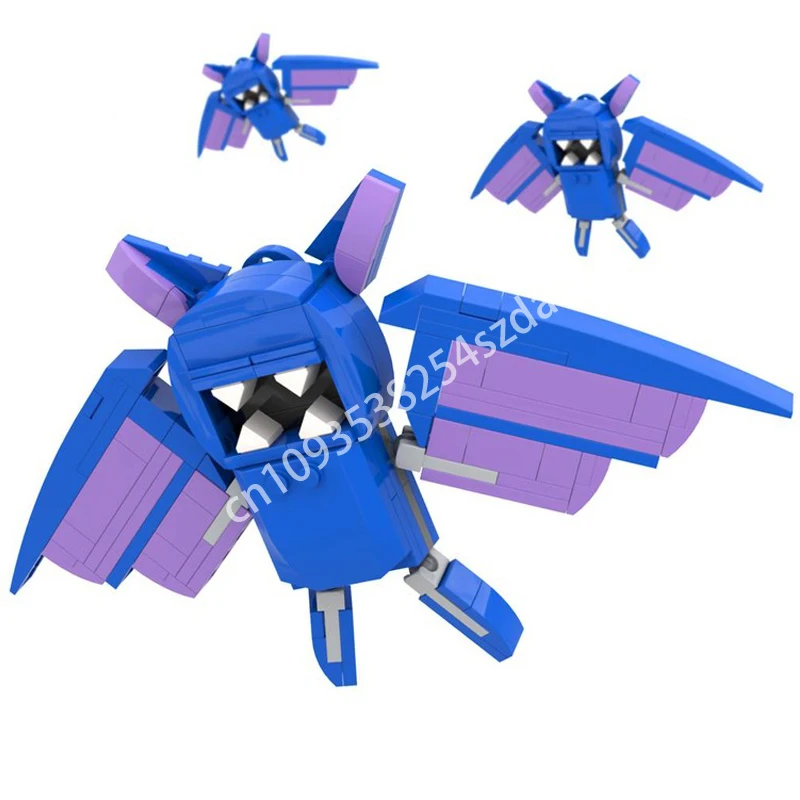 

108 шт. MOC Zesty Bat, строительные блоки, кирпич на день рождения, Рождественская игрушка, подарок, детское строительство, конструкция, пластик