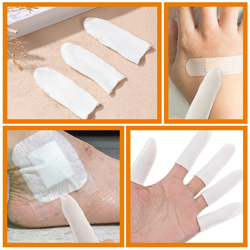 200 Pcs Finger Cots Guards for Cutting Cotton Anti-wear Work Fingertip Protective Sleeves