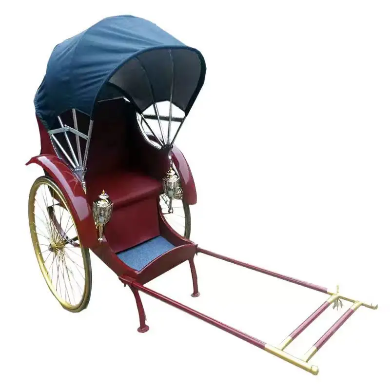 

Antique human rickshaw three-wheeled retro old Shanghai rickshaw double wedding can be solicited sightseeing stage props