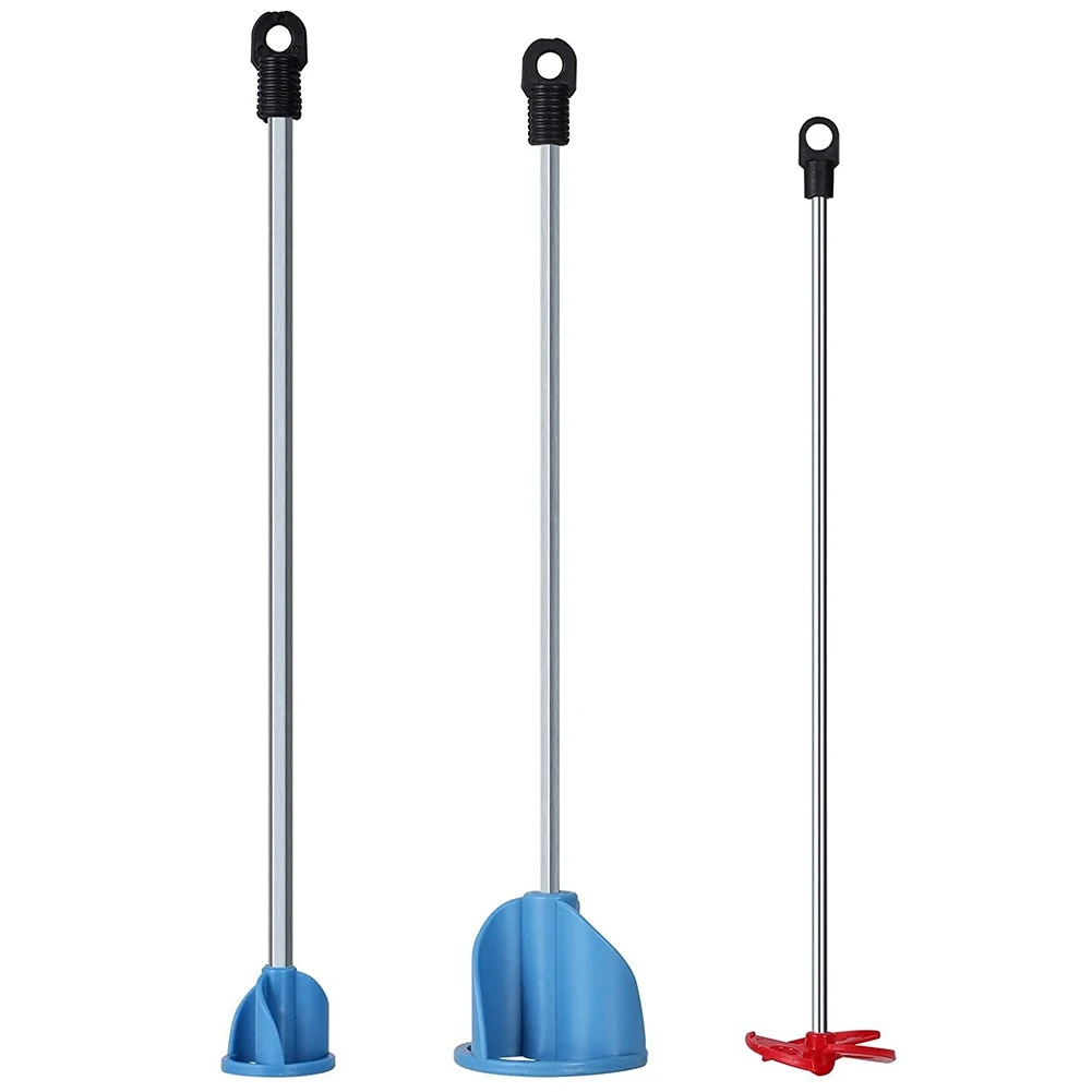 BFYL-Pack of 3 Paint, Epoxy Resin, Mud&Ceramic Glaze Mixer Paddle Blades-Power Drill Stirring Attachment-Mixer Mixing Paddles