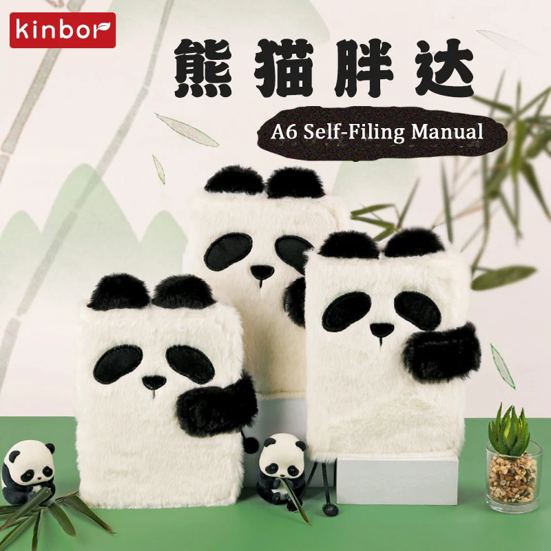 Kinbor A6 Notebook Agenda Daily/Monthly Planner Writing Journal Self Filled Date for School Office Can Replaced Inner Book