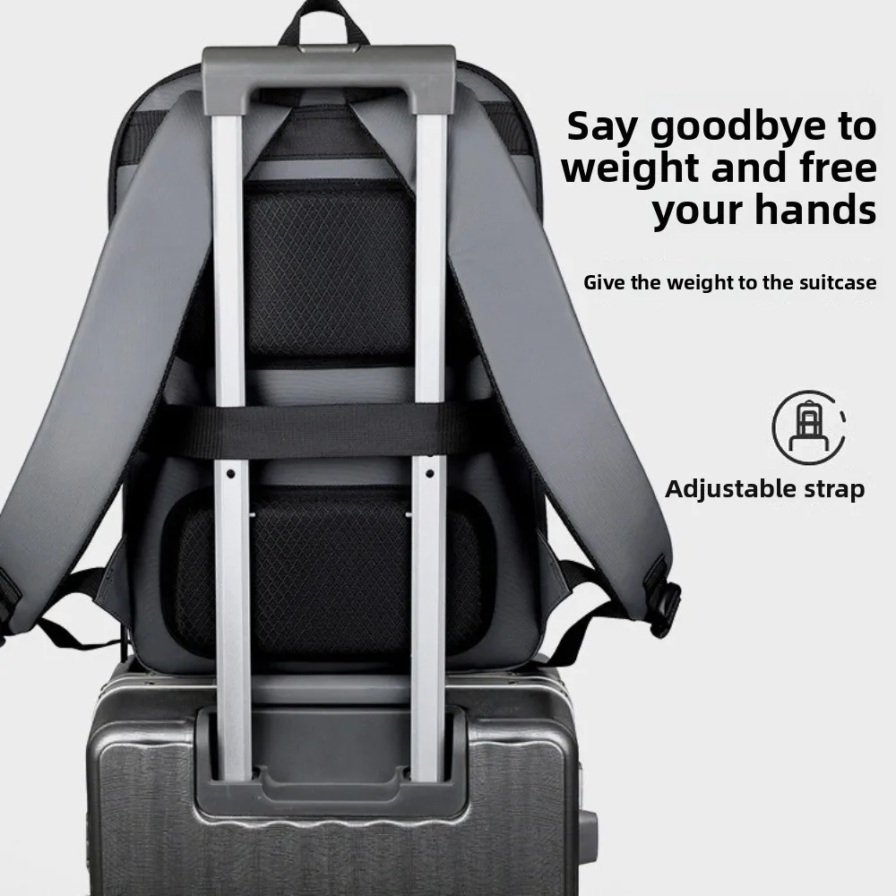 

Business Large Capacity Men's Backpacks Scalable Luggage Carry Student School Bag Waterproof Multi-pockets Laptop Bag Travel