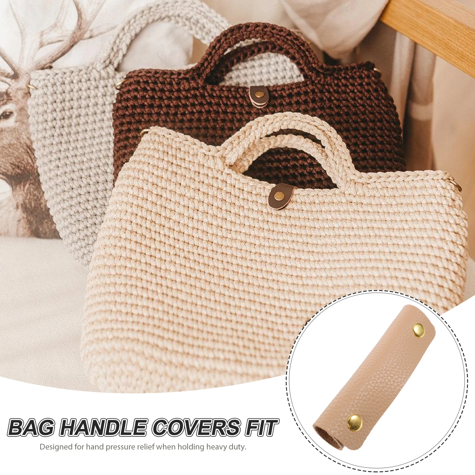 

PU Luggage Bag Handle Cover Protective Wrap for Hand Pressure and Shoulder Relief Handbag Suitcase Handle Cover