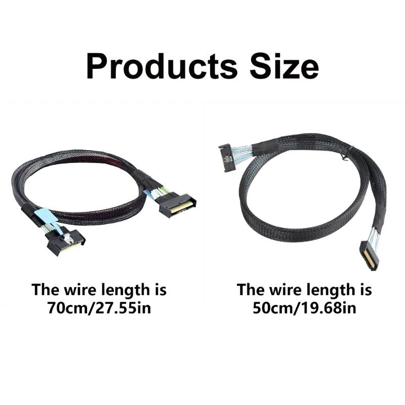 Q5WA MCIO 8I 74P đến 2XSFF 8654 4I Cáp máy chủ Bộ điều hợp đồ họa bên ngoài SFF 8654