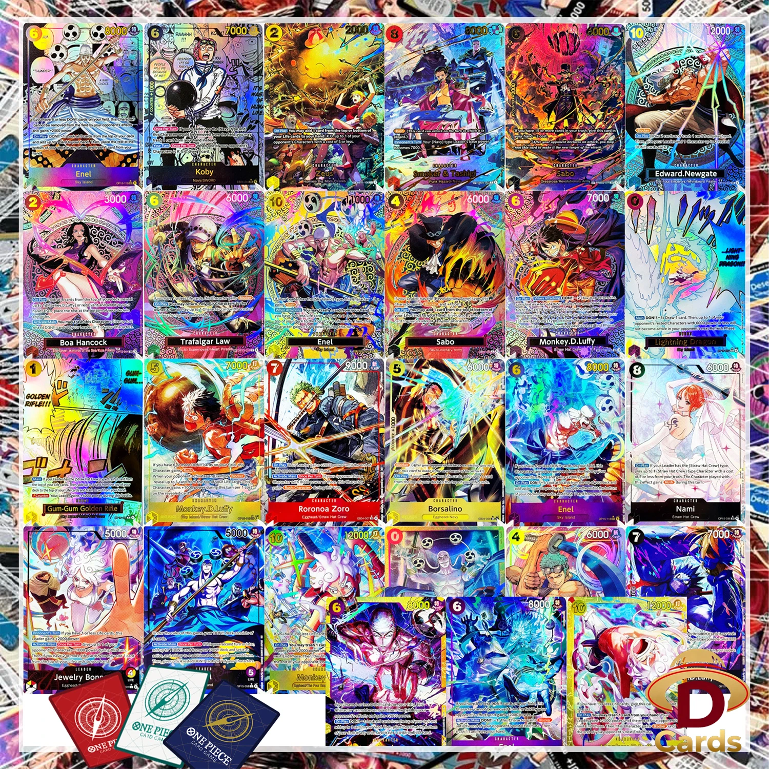 (OP15) Colección de Cartas de Aventura One Piece en Inglés 2026, Serie Isla de Kami, Réplica Artística de Anime, Juego de Cartas Coleccionables